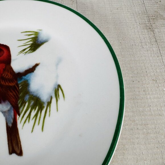 National Wildlife Federation WFE3 Songbird Red Birds 7.5" Salad Plates Set of 3 - Picture 14 of 16